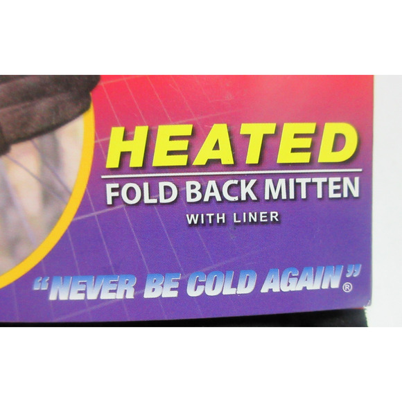 Heated Fold Back Mittens with Pocket for Hand Warmer and Liner Woman's New Gift - Picture 2 of 8